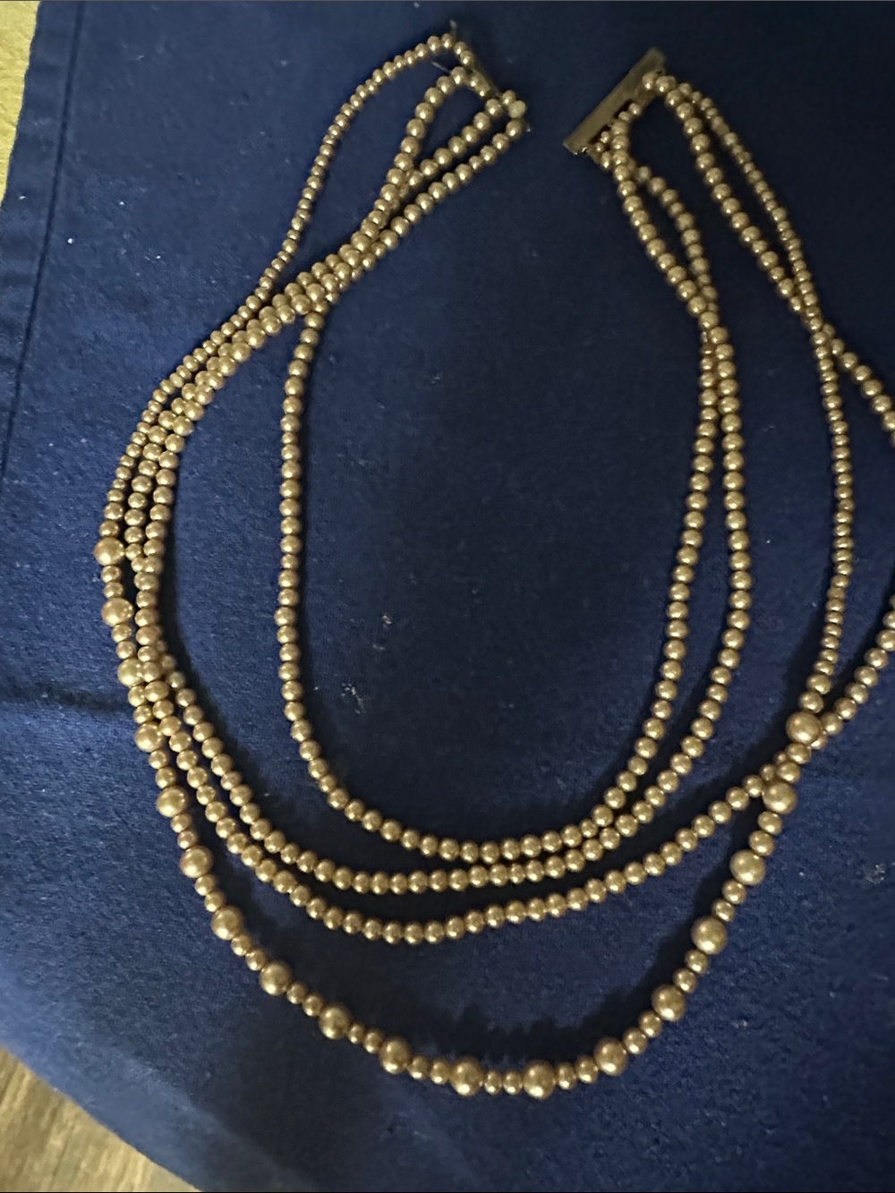 Necklace perls end sterling silver